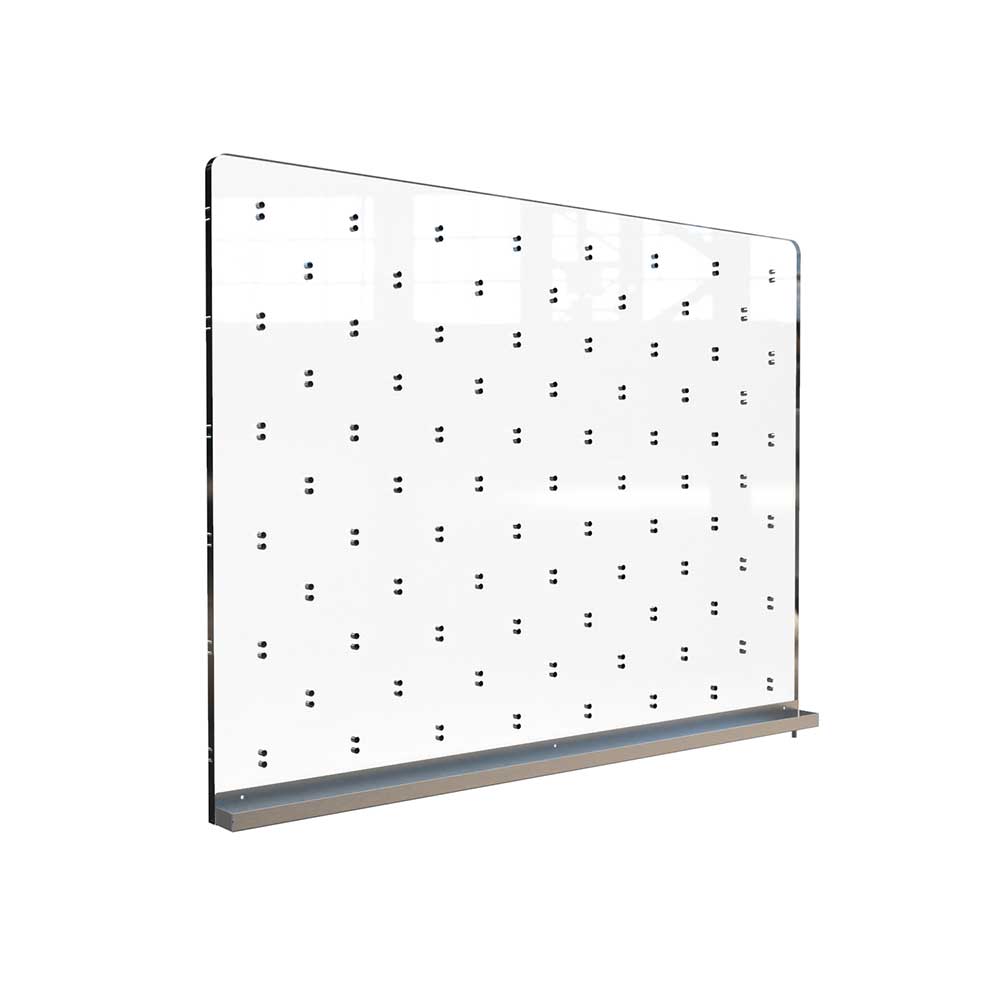 inter dyne systems acrylic pegboard drying rack with drip tray